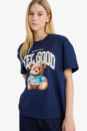 Resim Defacto Kadın T-shirt G2336AX/NV241