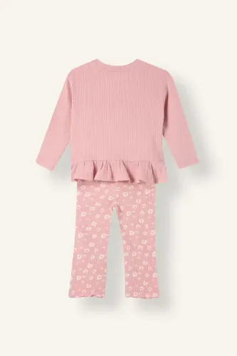 Resim Defacto Kız Bebek Sweat Takım I2906A5/BR138