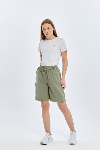 Resim Yenikoza Kadın Kot&Kanvas Şort