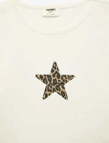 Resim Koton Kız Çocuk T-shirt 6SKG10478AK