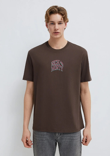 Resim Mavi Erkek T-shirt M0613205-70251