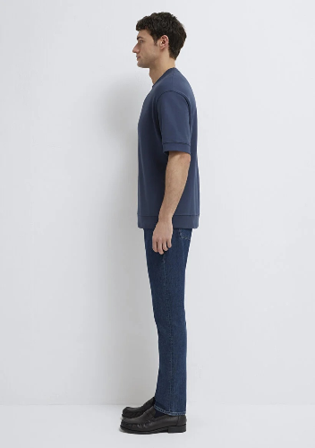 Resim Mavi Erkek T-shirt M0611614-70490