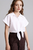 Resim Defacto Kız Çocuk Kısa Kol Gömlek H1519A8/WT34