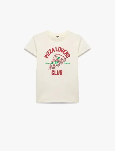 Resim Koton Kız Çocuk T-shirt 6SKG10315AK