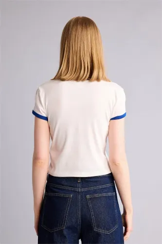Resim Defacto Kadın T-shirt H6823AX/WT32