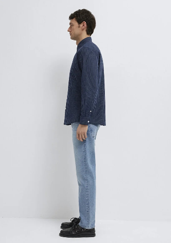 Resim Mavi Erkek  Uzun Kol Gömlek M0212004-91566