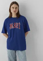 Resim Mavi Kadın T-shirt M1600843-70758