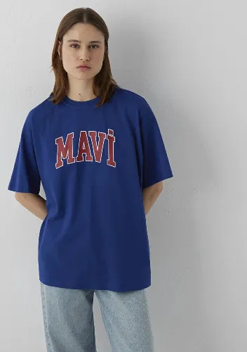 Resim Mavi Kadın T-shirt M1600843-70758