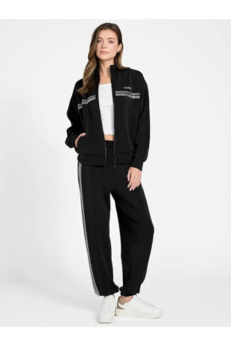 Resim Guess Athleisure  Kadın  Sweat V6RQ01KCAY2-JBLK Berthe Hıgh Neck Full-Zıp Swea
