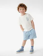 Resim Koton Erkek Bebek T-shirt 6SMB10161TK