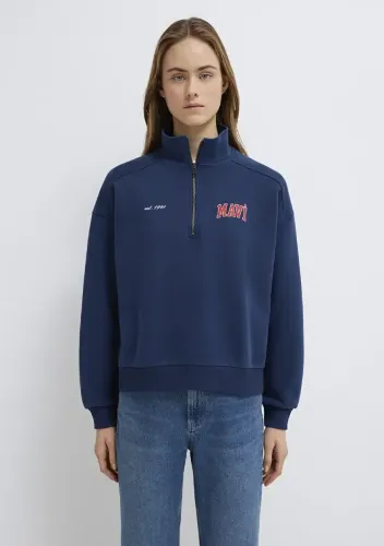 Resim Mavi Kadın Sweat M1S10373-70488