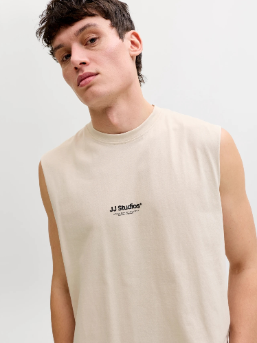 Resim Jack & Jones Jjesoho Sleeveless Tee Sn Erkek T-shirt 12288001