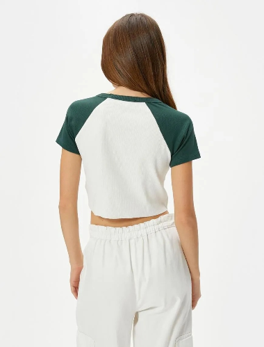 Resim Koton Kadın T-shirt 6SAL10009IK