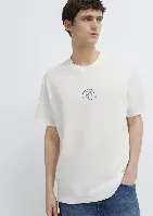 Resim Mavi Erkek T-shirt M0613160-70057