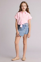 Resim Defacto Kız Çocuk Kısa Kol Gömlek H1519A8/PN441