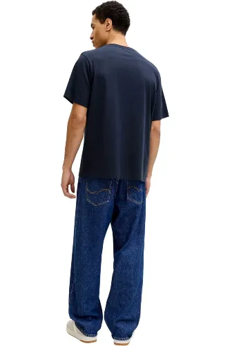 Resim Jack & Jones Jjedover Denım Tee Ss O-Neck Sn Erkek T-Shirt 12290417