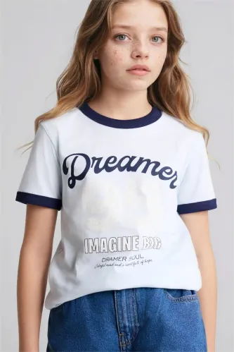 Resim Defacto Kız Çocuk T-shirt G1780A8/BE793