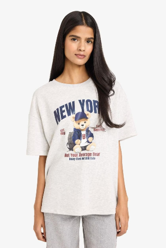 Resim Defacto Kadın T-shirt G8027AX/GR256