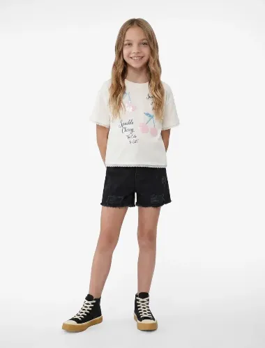 Resim Koton Kız Çocuk T-shirt 6SKG10551AK