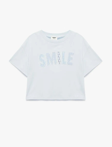 Resim Koton Kız Çocuk T-shirt 6SKG10120AK