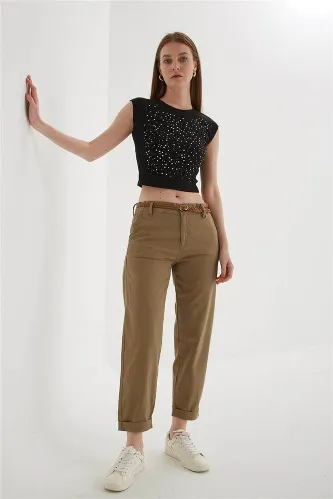 Resim Fashion Friends Kadın Kanvas Pantolon 26Y0107K1