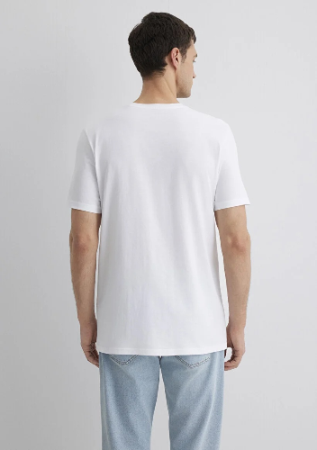 Resim Mavi Baskılı Erkek T-Shirt M066841-620