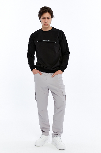 Resim Paul&More Erkek Sweat What Baskı 0 Yaka 2 İp