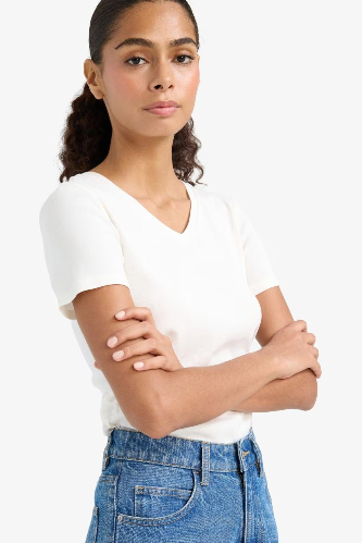 Resim Defacto Kadın T-shirt I1080AZ/ER105