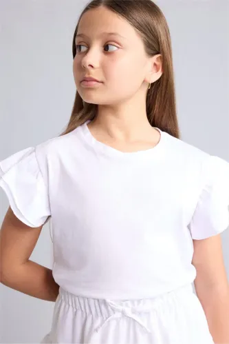 Resim Defacto Kız Çocuk T-shirt H7249A8/WT36