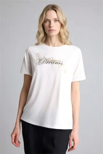 Resim Defacto Kadın T-shirt H6515AX/ER105