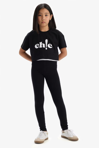 Resim Defacto Kız Çocuk Tayt B5654A8/BK81