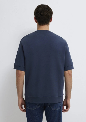 Resim Mavi Erkek T-shirt M0611614-70490