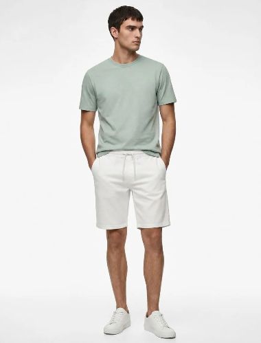 Resim Koton Erkek Kot&Kanvas Şort 6SAM40040ND