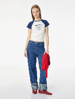 Resim Koton Kadın T-shirt 6SAL10064IK