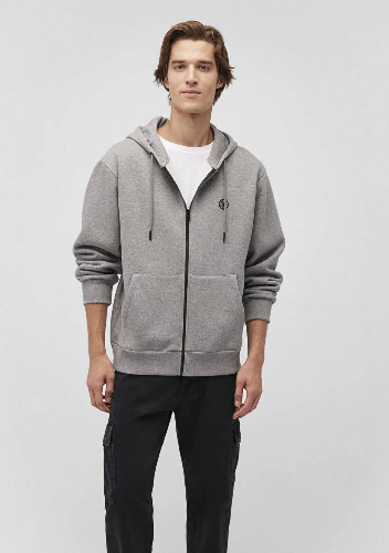 Resim Mavi Fermuarlı Erkek Sweatshirt M066979-34686