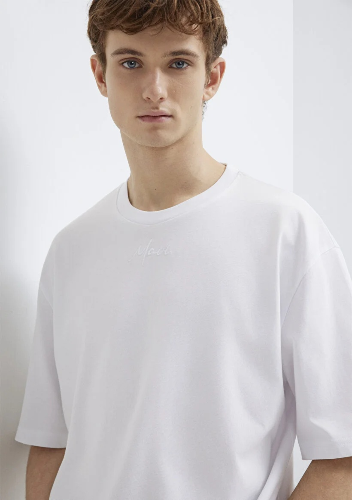 Resim Mavi Erkek T-shirt M0613130-620