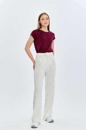 Resim Viole&More Kadın Kanvas Pantolon 2498 Gofre