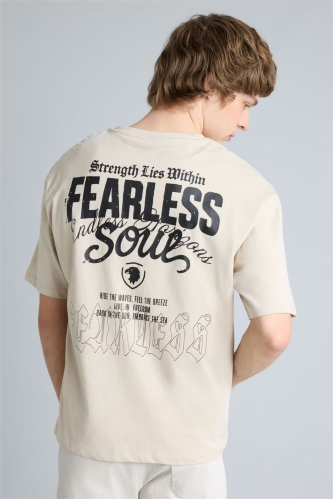 Resim Defacto Erkek T-shirt H2354AX/BG106