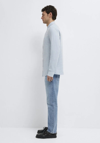 Resim Mavi Erkek Uzun Kol Gömlek M0211899-86659