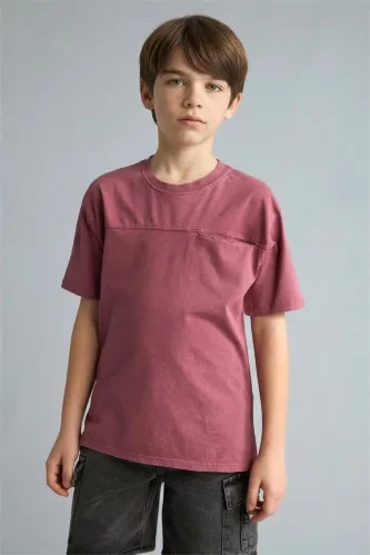 Resim Defacto Erkek Çocuk T-shirt G9417A8/PR220