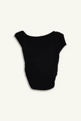 Resim Defacto Kadın  T-shirt G5383AX/BK81