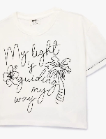 Resim Koton Kız Çocuk T-shirt 6SKG10119AK