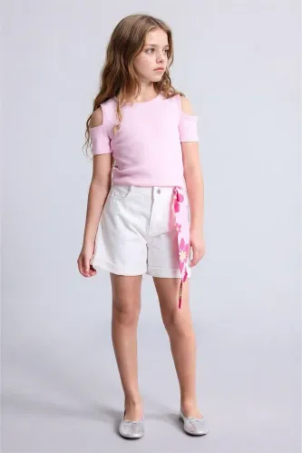 Resim Defacto Kız Çocuk T-shirt H7241A8/PN663
