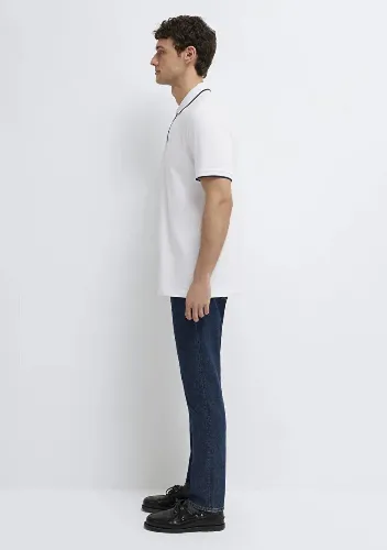 Resim Mavi Erkek T-shirt M0613367-620