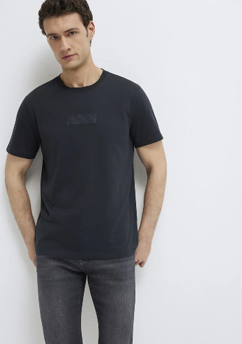 Resim Mavi Erkek T-shirt M0613270-71379