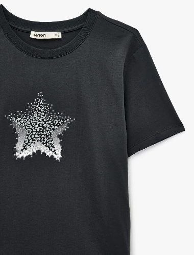 Resim Koton Kadın T-shirt 6SAK50155EK
