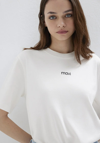 Resim Mavi Kadın T-shirt M1612829-80194