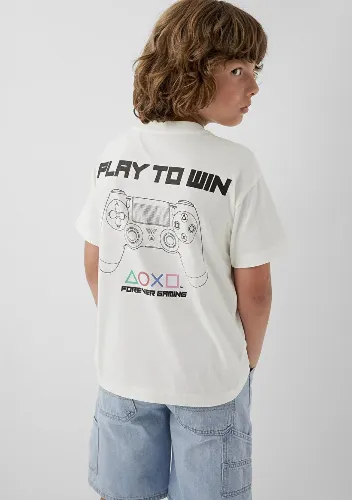 Resim Mavi Erkek Çocuk T-shirt M6610498-70057