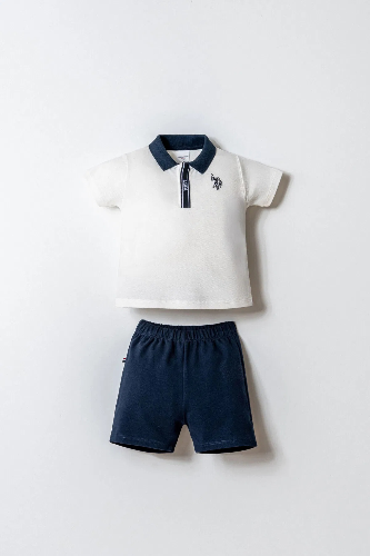 Resim U.S. Polo Assn Bebek Erkek Bebek Şort Takım Usb2915