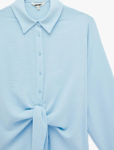 Resim Koton Kadın Gömlek 6SAK60097PW